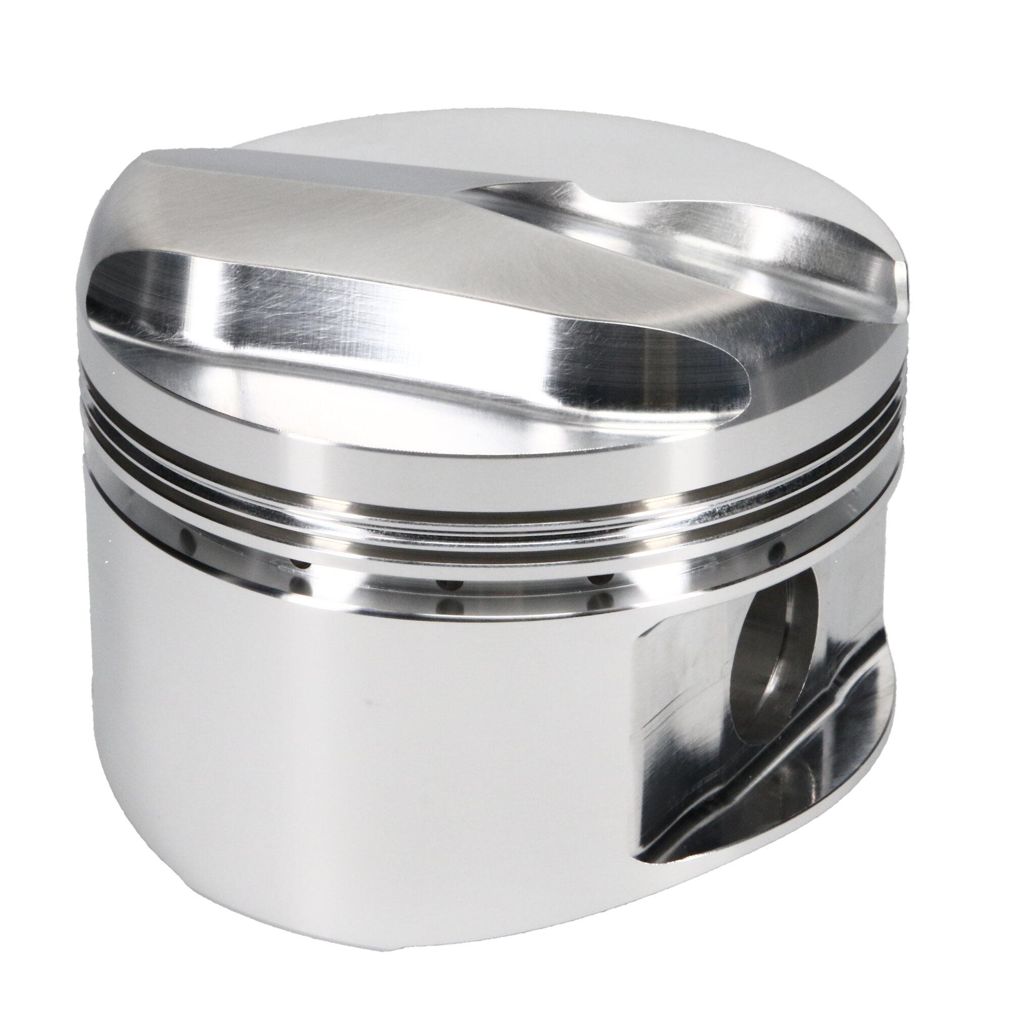 JE Pistons Piston Set, 2618, Dome, 4.155 Bore, 1.765 CD, 0.990, Pin Dia, Set of 8. - 258207