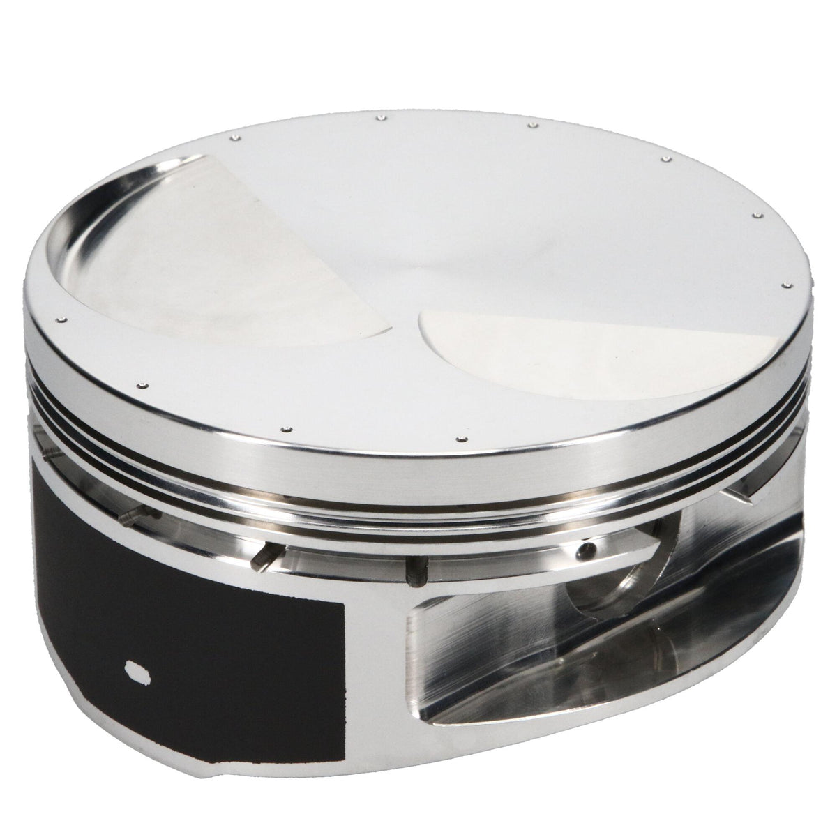 JE Pistons Piston Set, 2618, Flat Top, 4.600 Bore, 1.140 CD, 0.990, Pin Dia, Set of 8. - 293518