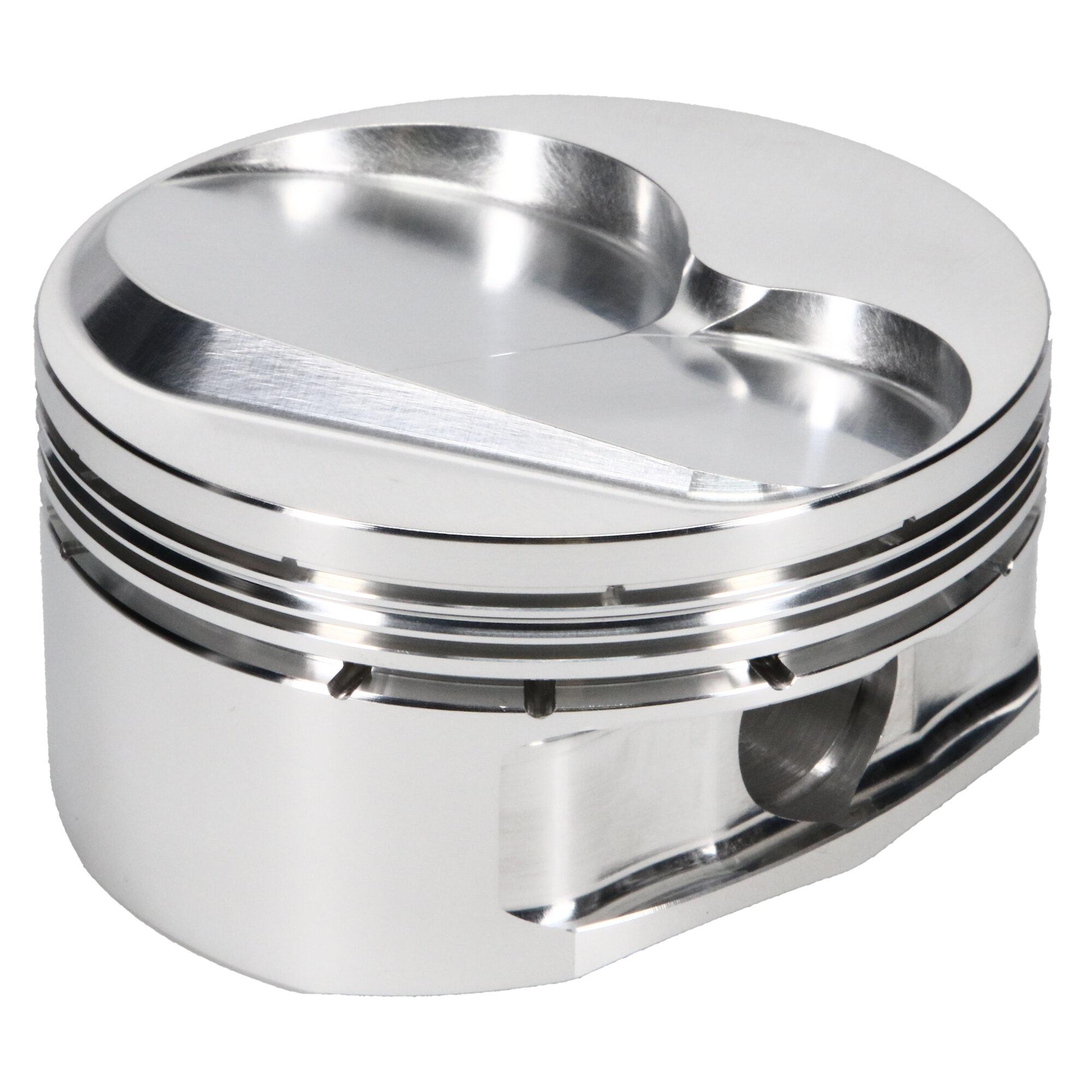 JE Pistons Piston Set, 2618, Dome, 4.140 Bore, 1.100 CD, 0.927, Pin Dia, Set of 8. - 281796