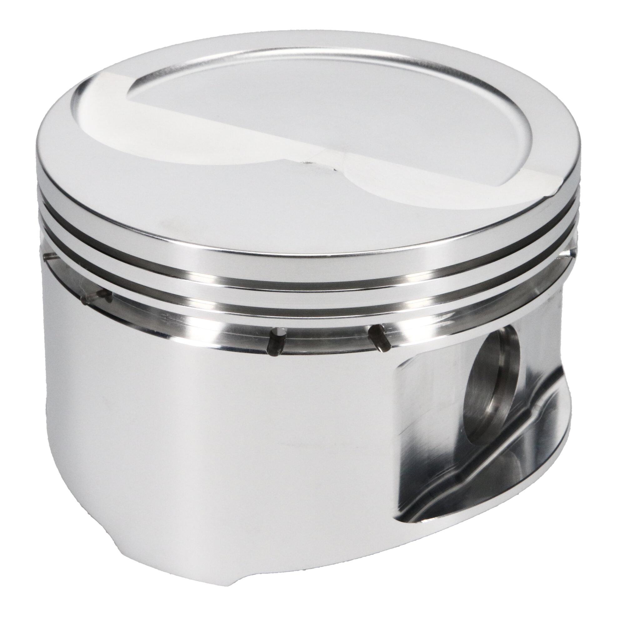 JE Pistons Piston Set, 2618, Inv Dome/Dish, 4.250 Bore, 1.670 CD, 0.975, Pin Dia, Set of 8. - 162117