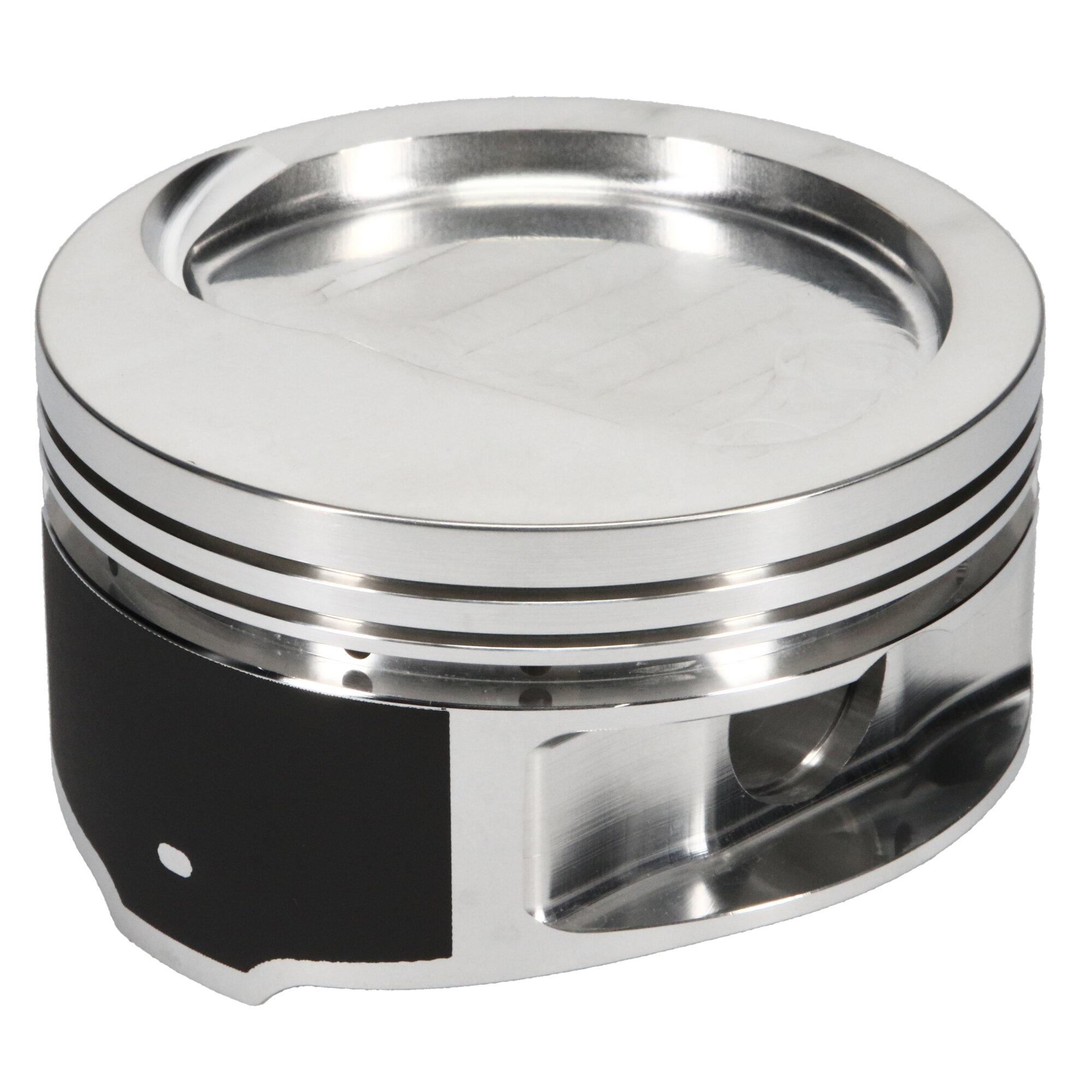 JE Pistons Piston Set, 2618, Inv Dome/Dish, 4.440 Bore, 1.350 CD, 0.990, Pin Dia, Set of 8. - 257669