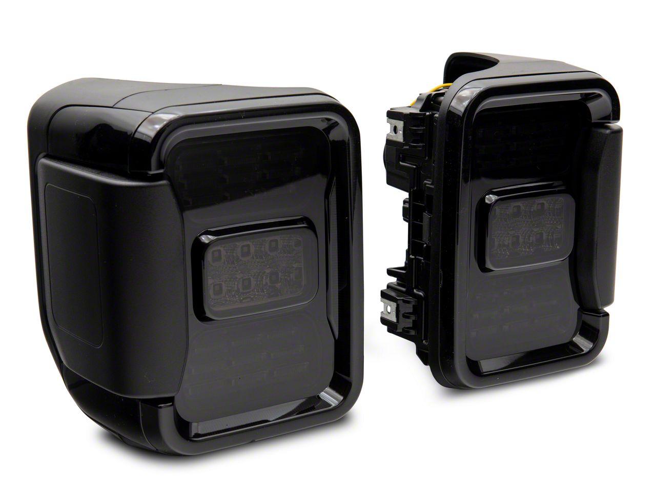 Raxiom Led Tail Lights; Black Housing; Smoked Lens (2020-2025 Gladiator) - JG10490