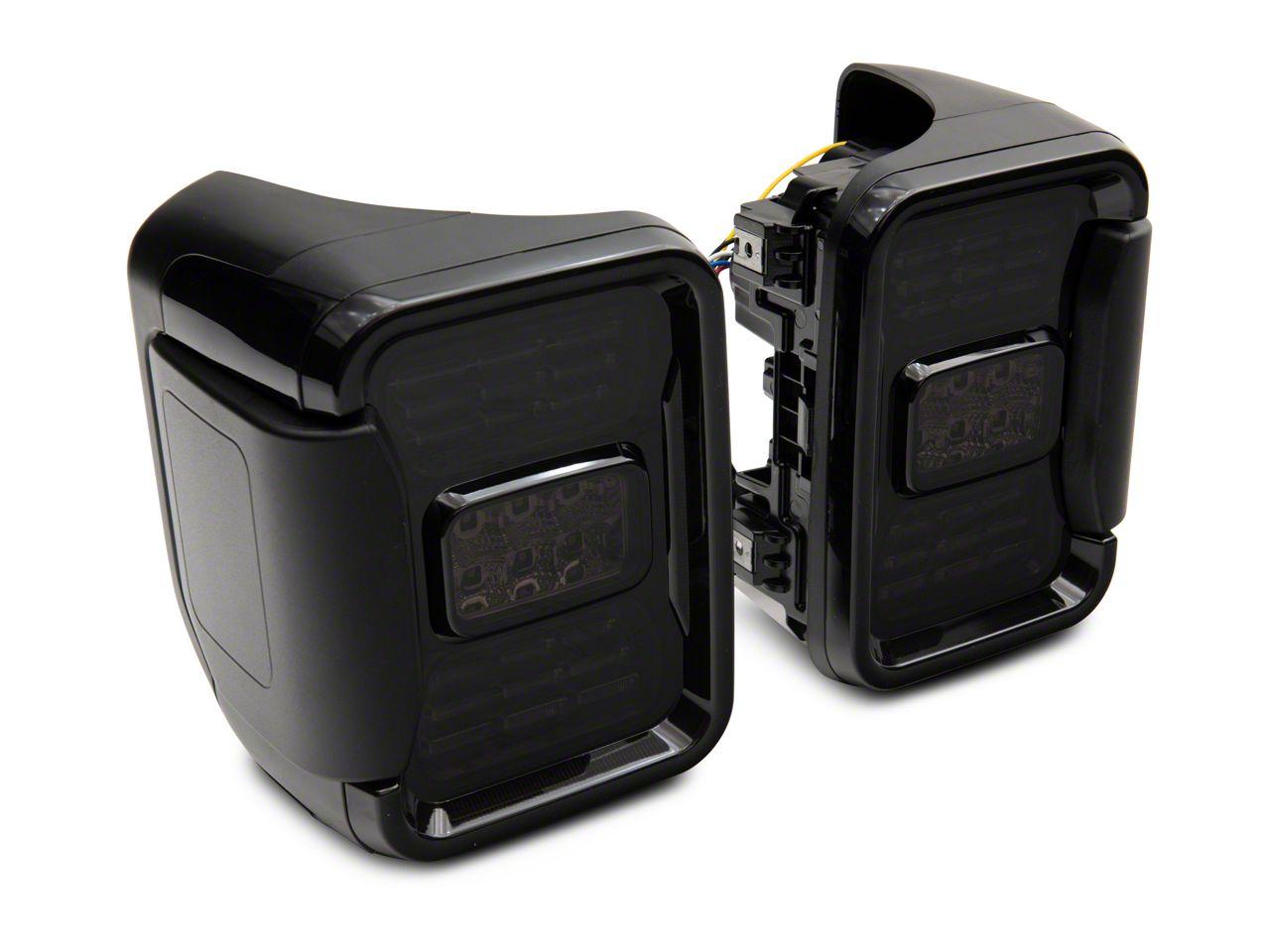 Raxiom Axial Series Led Tail Lights; Black Housing; Smoked Lens (2020-2025 Gladiator) - JG10568