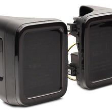 Raxiom Led Tail Lights; Black Housing; Smoked Lens (2020-2025 Gladiator) - JG8026