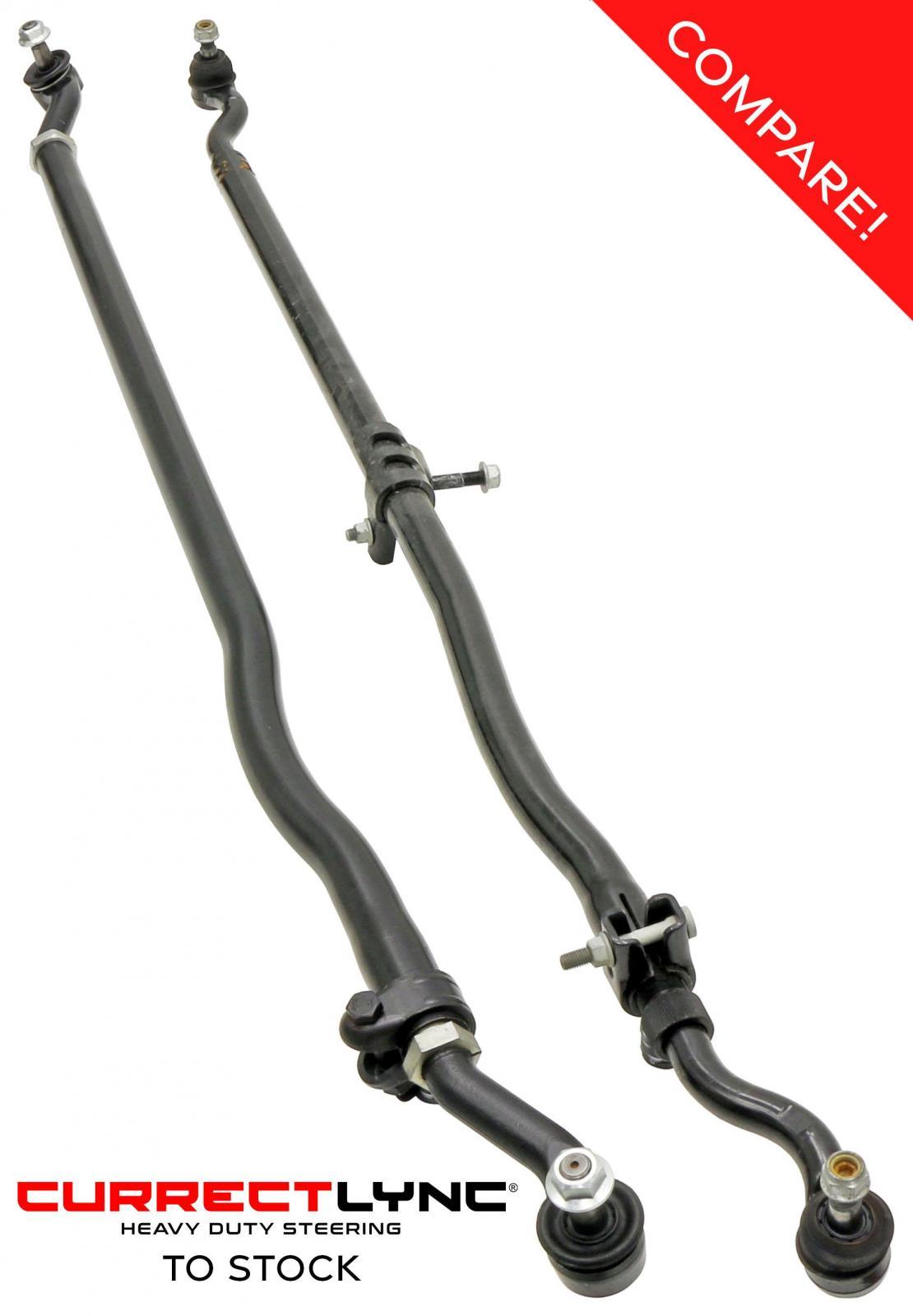 RockJock 4x4 Currectlync Tie Rod 07-18 Wrangler JK Bolt-On 1 1/2 Inch Diameter Tube Construction Forged Tie Rod Ends Includes Jam Nuts And Adjusters - JK-9704TR