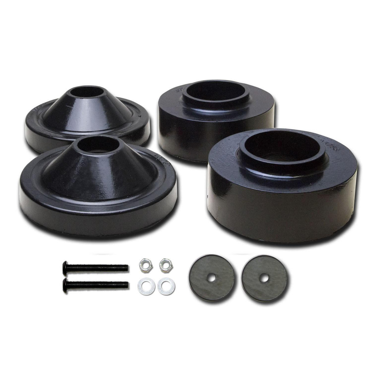 Skyjacker Jeep JK Lift Kit 2 Inch Lift 07-18 Wrangler JK Includes 2 Inch Lift Front Coil Spring Spacers/Bump Stop Spacers Rear 3/4 Inch Lift Coil Spring Spacers - JK23