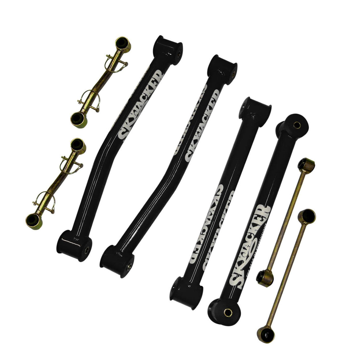 Skyjacker Jeep JK Lift Kit Upgrade 2.5-3.5 Inch Lift 07-18 Wrangler JK For Use w/PN[JK2500K] Includes Front/Rear Control Arms Front Sway Bar Disconnects Rear Sway Bar End Links - JK2500U