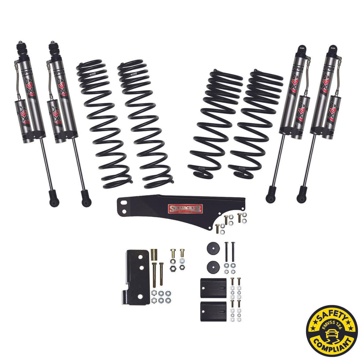 Skyjacker 2.5 Inch Suspension Lift System With ADX 2.0 Remote Reservoir Shocks Skyjacker - JK25BKXLT