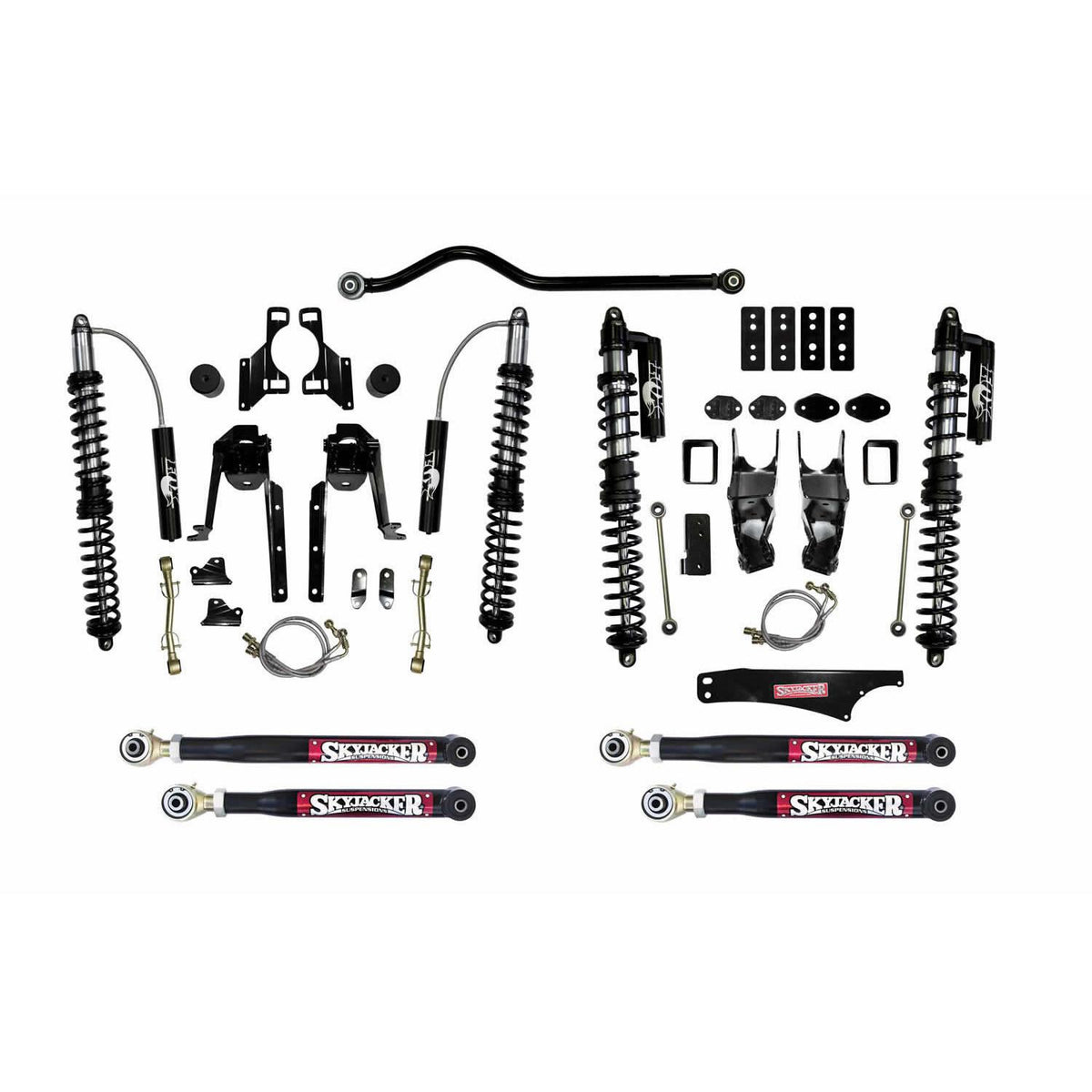 Skyjacker LeDuc Series Coil Over Kit 07-18 Wrangler JK Short Arm 3.5-4.5 Inch Lift - JK40SLSK-SX