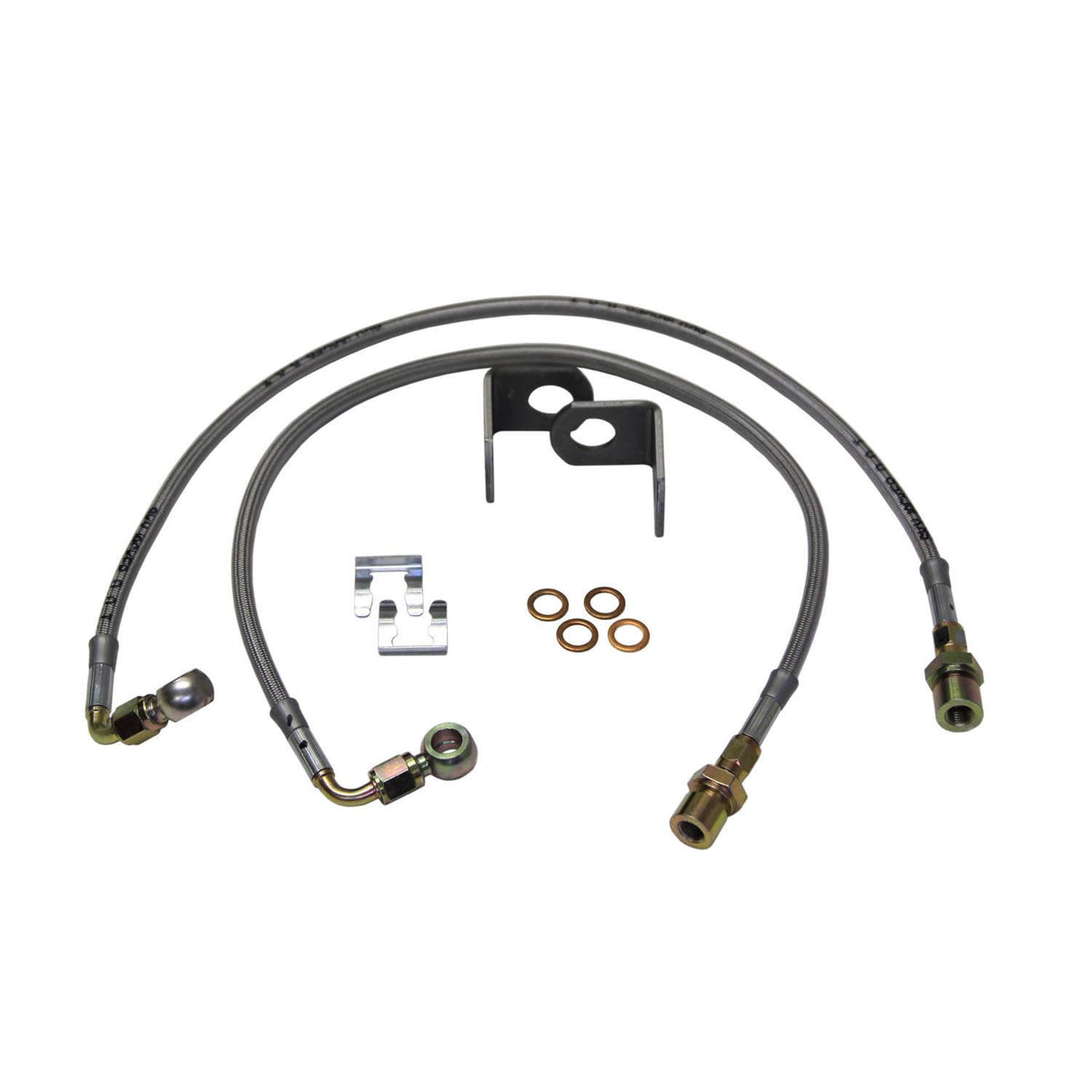 Skyjacker Jeep JK Stainless Steel Brake Line 07-18 Wrangler JK Front Lift Height 4-7 Inch Pair - JKFBL60