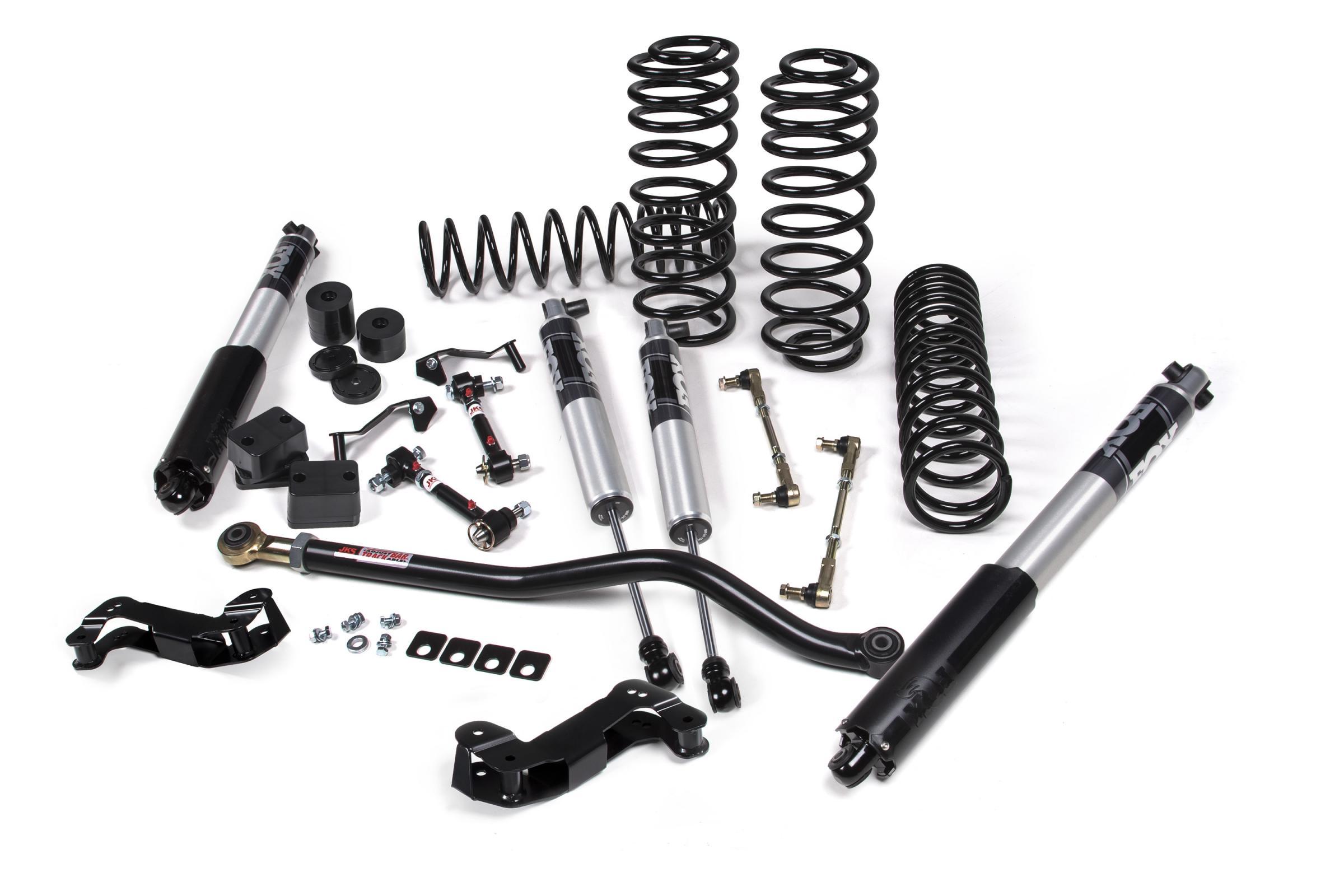 JKS Manufacturing 2018-2024 Jeep Wrangler JL J-Kontrol 2.5 Inch Lift Kit 4 Door w/Fox 2.5 Performance Series Shocks Standard Rate Coils JSPEC - JSPEC137PS