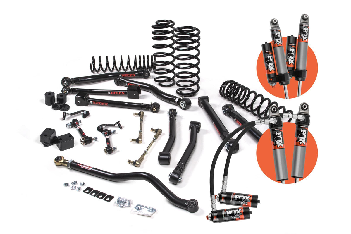 JKS Manufacturing 2018-2024 Jeep Wrangler JL J-Krawl 3 Inch Lift Kit 2 Door w/Fox 2.5 Performance Elite Shocks Standard Rate Coils JSPEC - JSPEC147PES