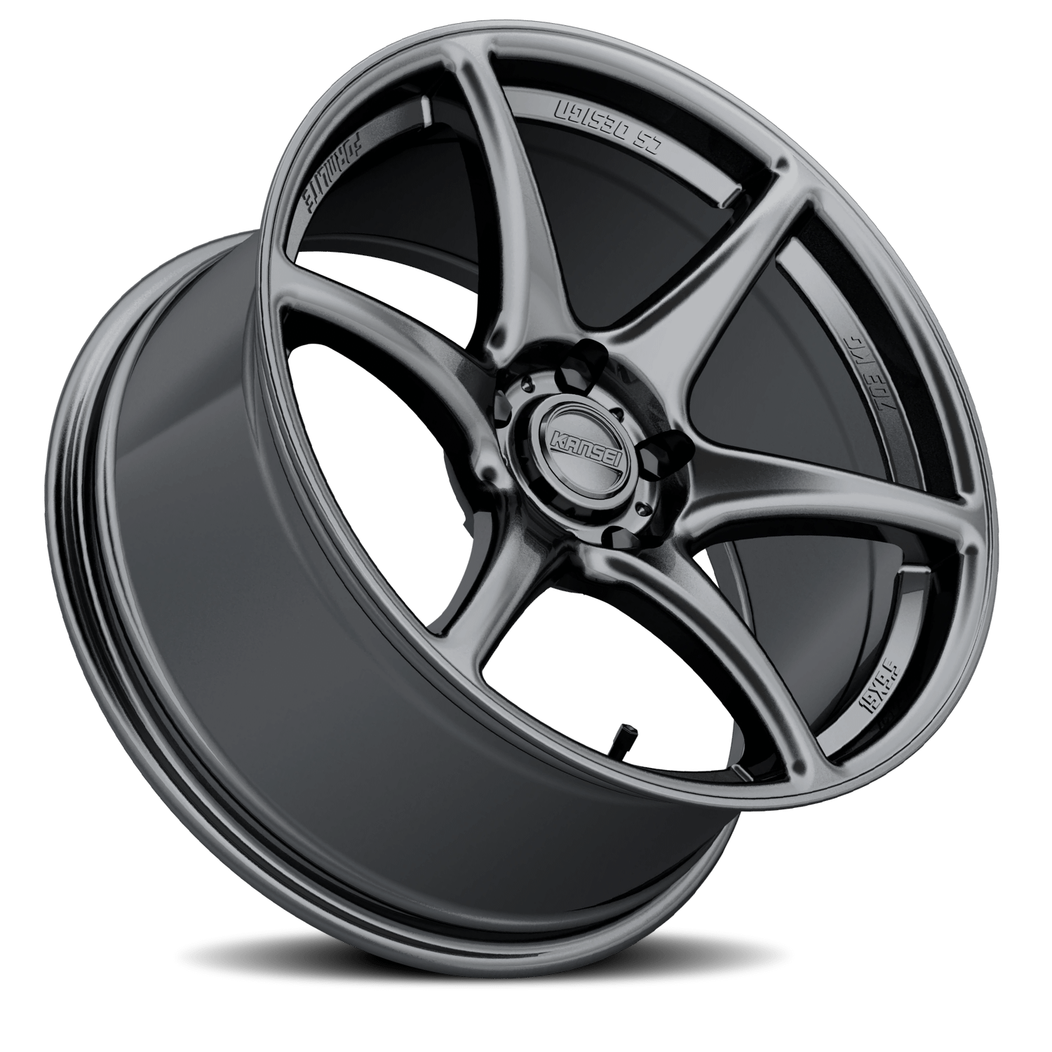 Kansei Wheels Aluminum Wheels 19x9.5 Tandem K11G Gloss Gunmetal Gray 5x114 Bolt Pattern 22 Offset - K11G-199512+22