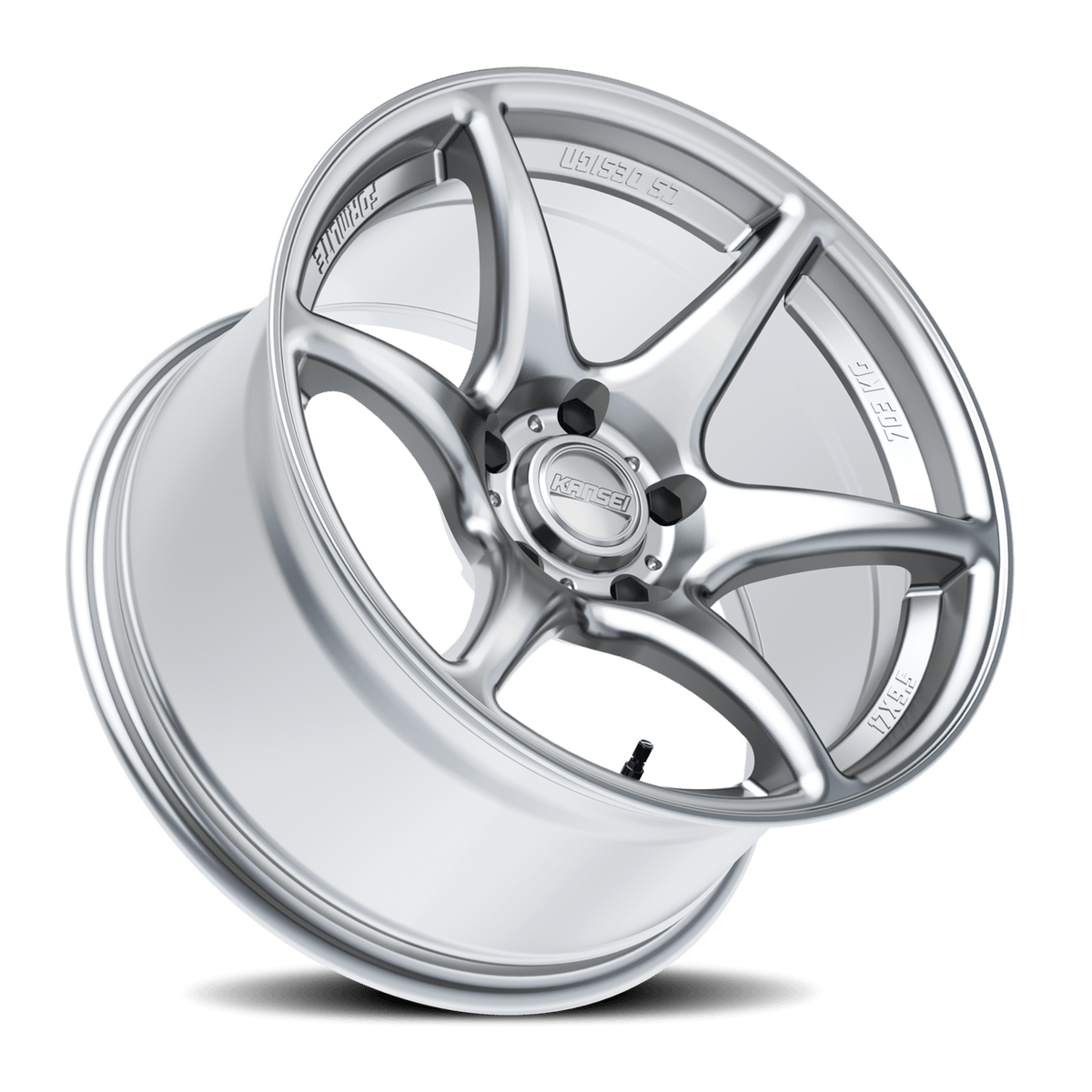 Kansei Wheels Aluminum Wheels 17x9 Tandem K11S Hyper Silver 5x100 Bolt Pattern 22 Offset - K11S-179016+22