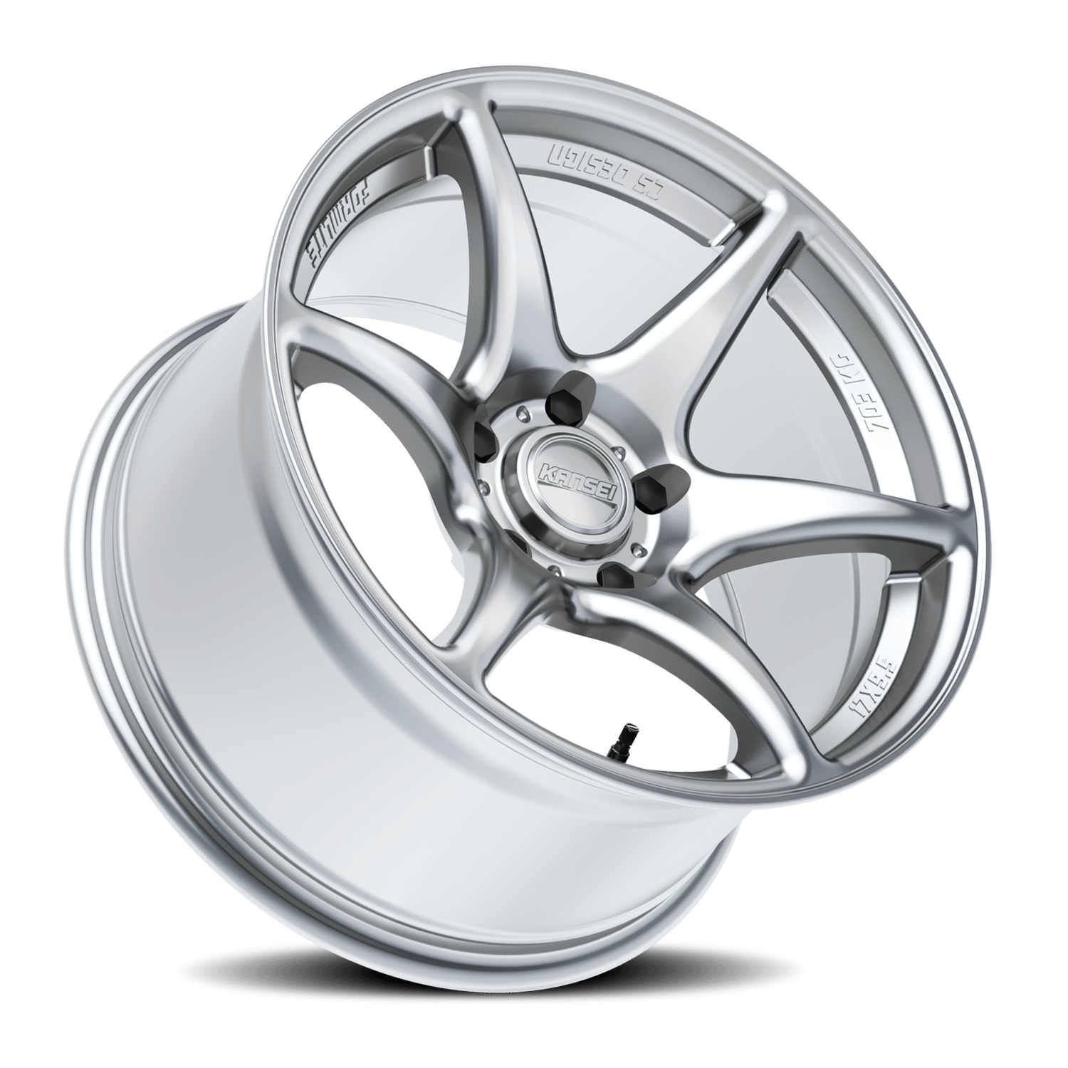 Kansei Wheels Aluminum Wheels 19x10.5 Tandem K11S Hyper Silver 5x114 Bolt Pattern 12 Offset - K11S-191512+12
