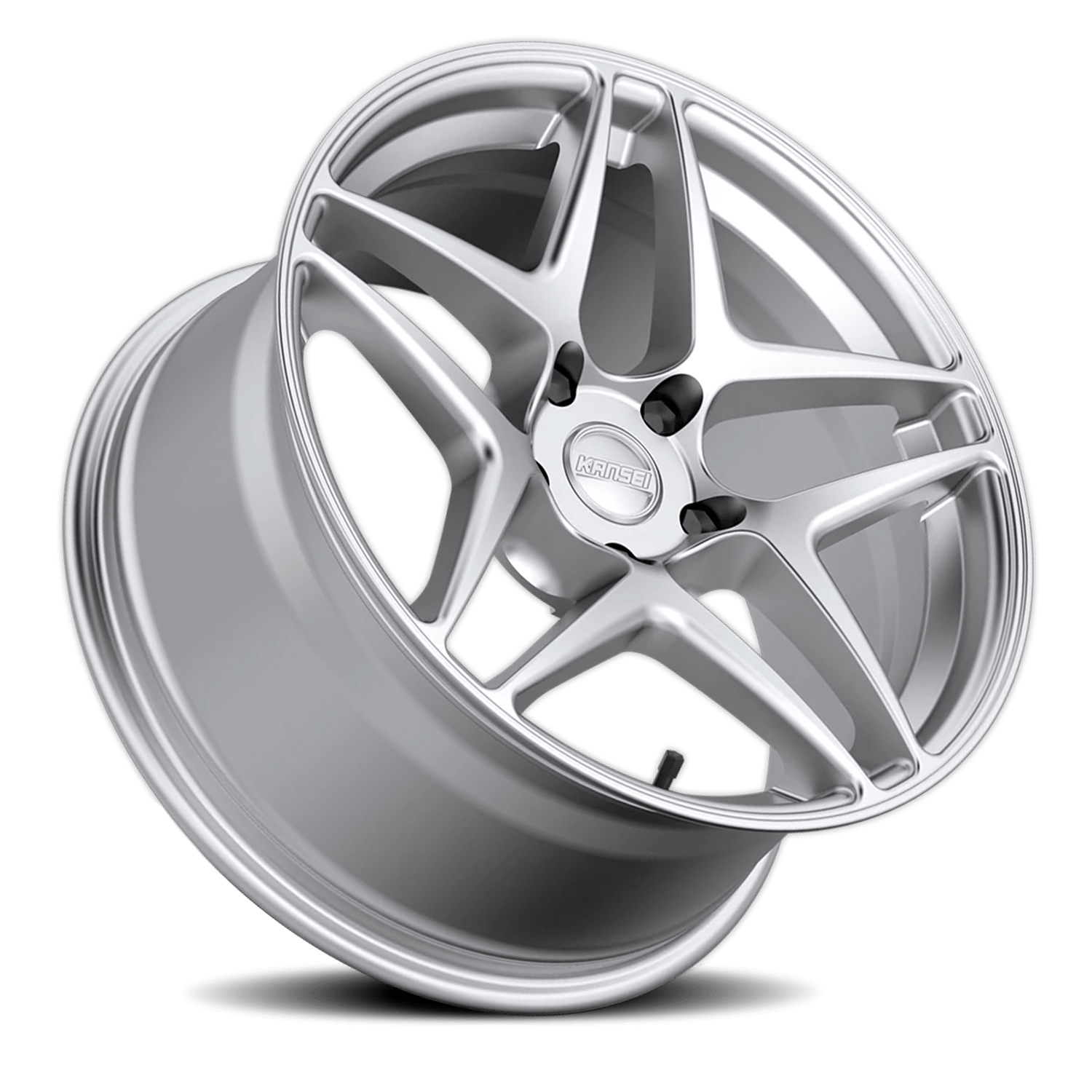 Kansei Wheels Aluminum Wheels 18x9.5 Astro K15H Hyper Silver 5x114.3 Bolt Pattern 22 Offset - K15H-189512+22