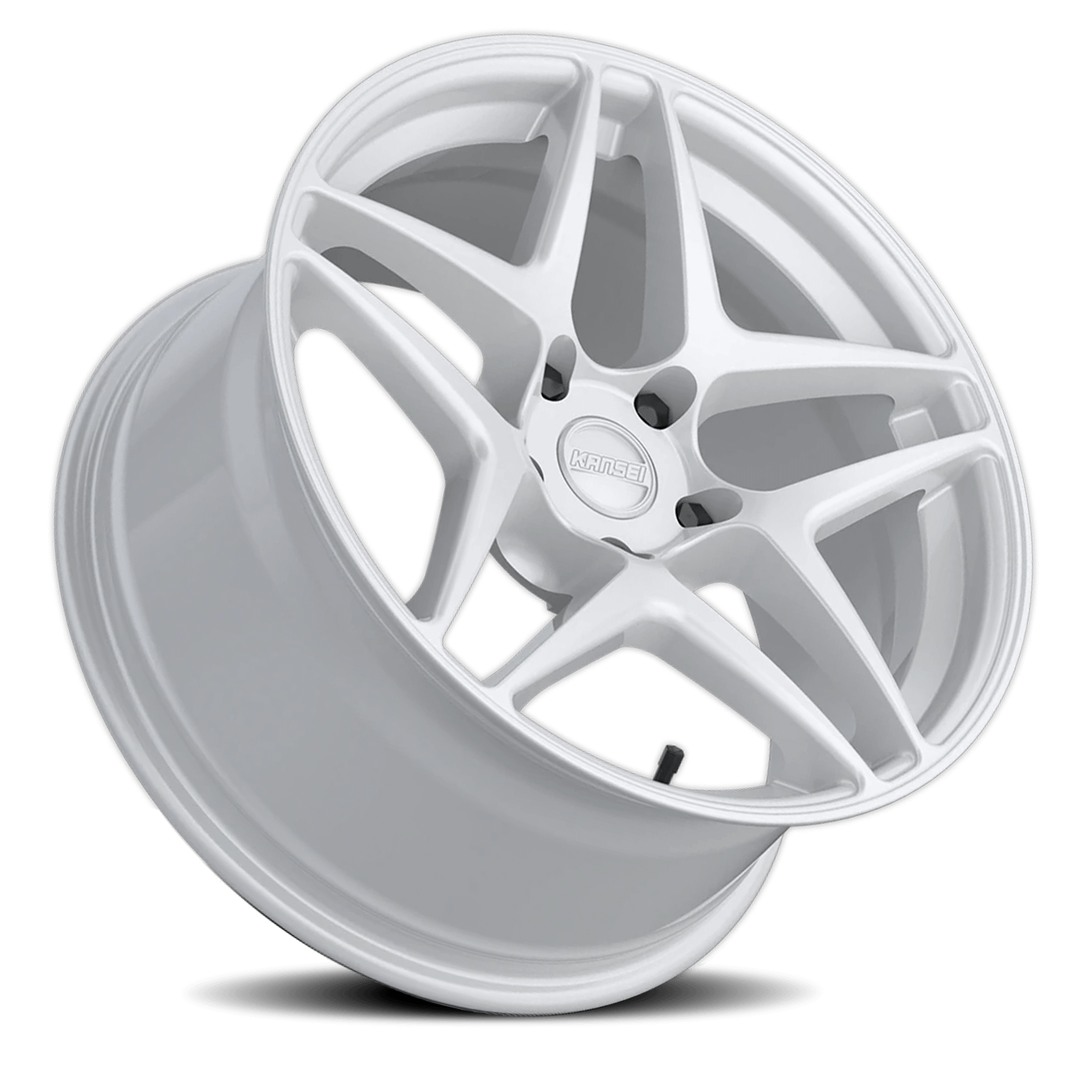 Kansei Wheels Aluminum Wheels 18x9.5 Astro K15W Gloss White 5x114.3 Bolt Pattern 35 Offset - K15W-189512+35