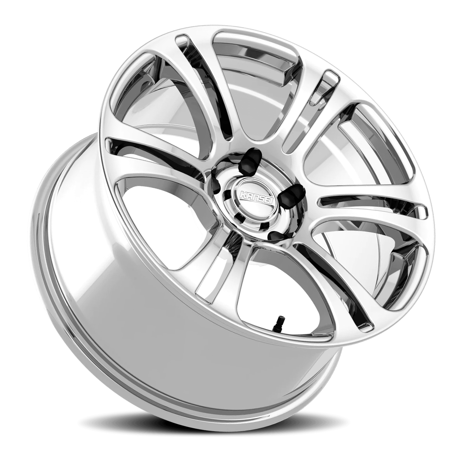 Kansei Wheels Aluminum Wheels 18x10.5 Neo K16X Chrome 5x120 Bolt Pattern 12 Offset - K16X-181518+12