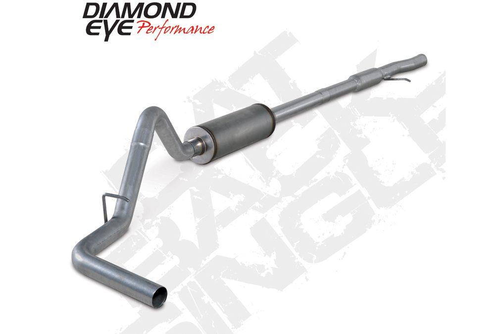 Diamond Eye Performance Cat Back Exhaust For 09-13 Silverado/Sierra 1500 4.8L And 5.3L V8 3 Inch Single Side Exit Stainless Diamond Eye - K3116S