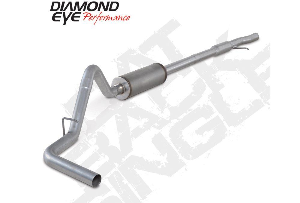 Diamond Eye Performance Cat Back Exhaust For 15-16 Silverado/Sierra 1500 4.3L And 5.3L 3 Inch SinglePassAluminized Diamond Eye - K3124A