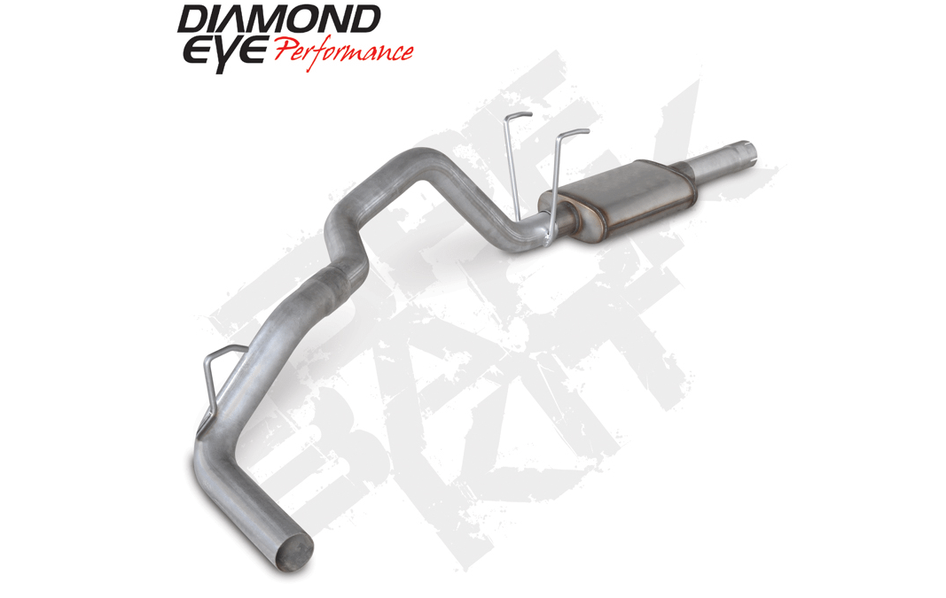 Diamond Eye Performance DPF Back Exhaust For 2014 Ram 1500 3.0L Eco-Diesel 3 Inch Single In Dual OutPassAluminized Diamond Eye - K3262A
