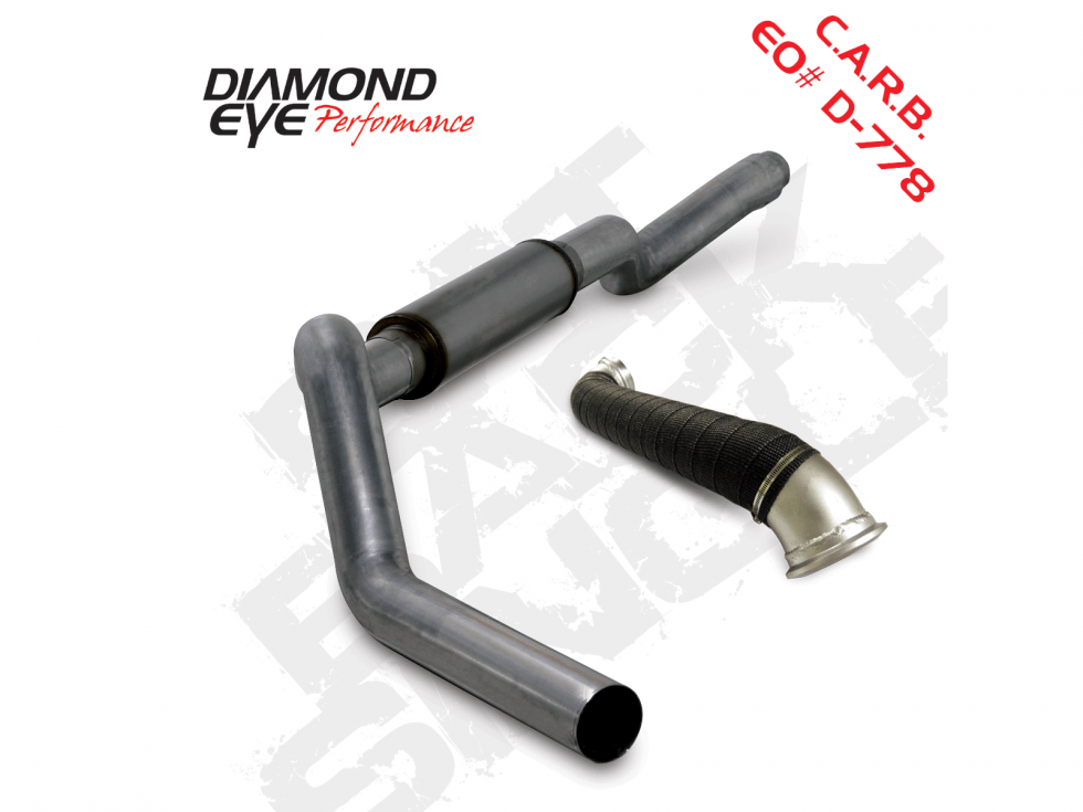 Diamond Eye Performance Cat Back Exhaust For 06-07 Silverado/Sierra 2500/3500 5 Inch Single Pass With Muffler Stainless Diamond Eye - K5123S