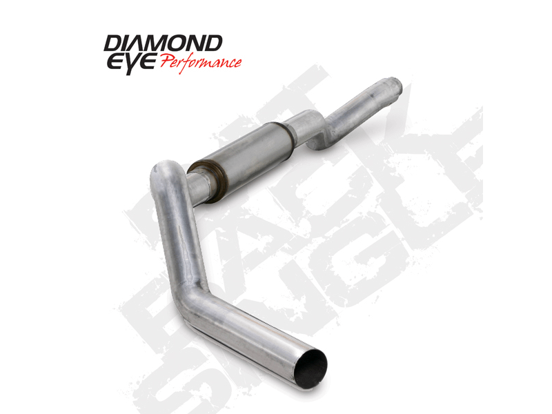 Diamond Eye Performance Cat Back Exhaust 06-07.5 Silverado/Sierra 2500/3500 5 In. Single Pass Louvered W/ Muffler Aluminized Diamond Eye - K5126A