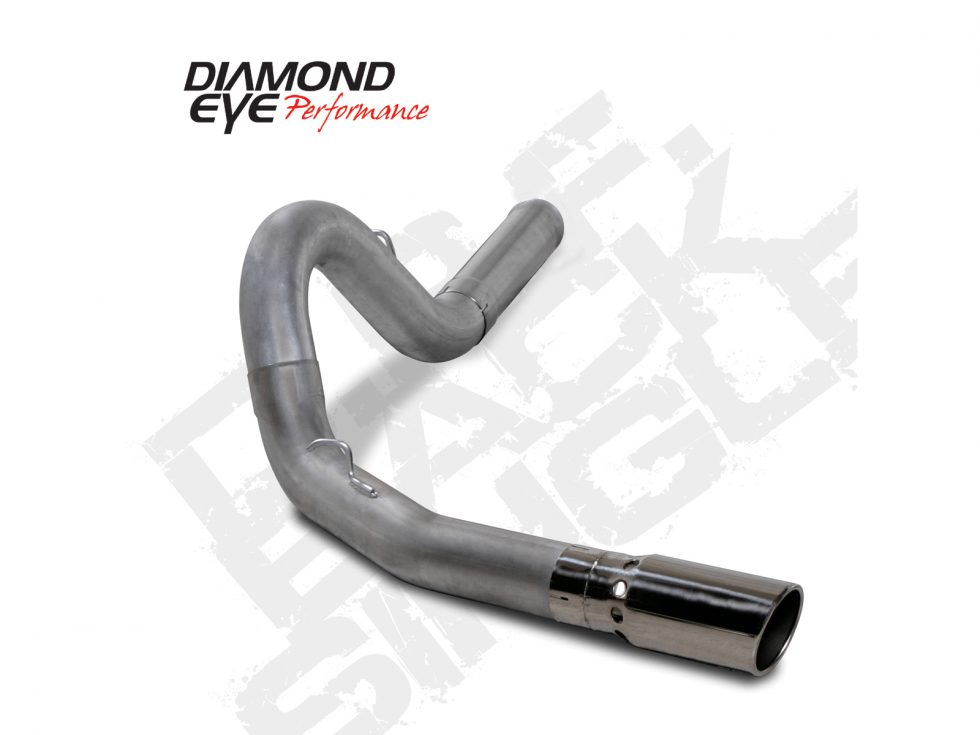 Diamond Eye Performance Filter Back Exhaust For 11-12 Silverado/Sierra 2500/3500 6.6L Duramax 5 Inch Single Side Stainless Diamond Eye - K5162S