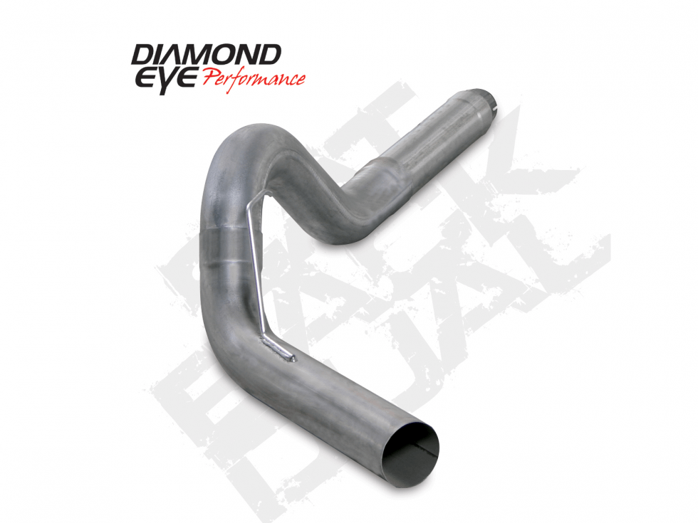 Diamond Eye Performance DPF Back Exhaust For 6.7L Cummins 4 Inch Single Passenger Side Stainless Diesel Diamond Eye - K5256S