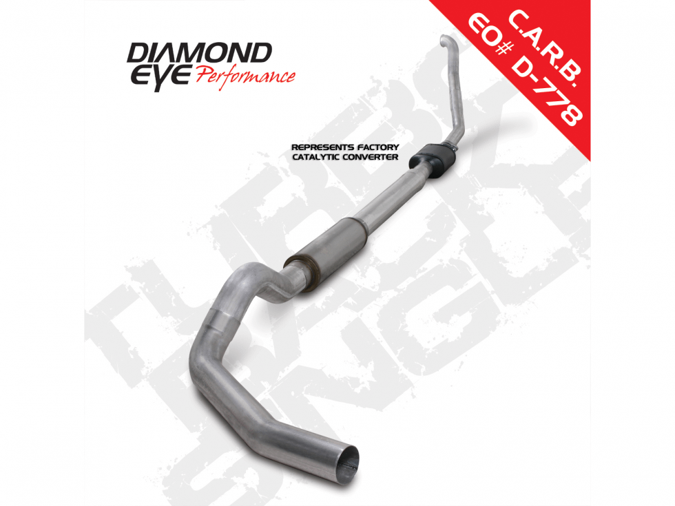 Diamond Eye Performance Turbo Back Exhaust 94-97.5 Ford F250/F350 Superduty 5 Inch With Muffler Single/Dual Pass Aluminum Diamond Eye - K5314A