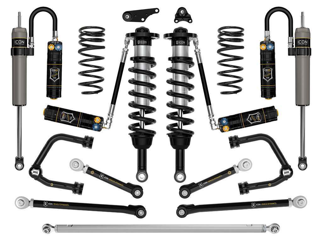 Icon 24-25 Tacoma 1.25-3" Stage 12 Suspension System Tubular Overland Rear Coils - K53302TX