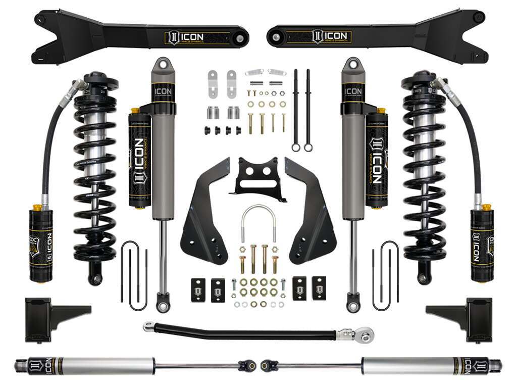 Icon 05-07 Ford F250/F350 4-5.5" Stage 5 Coilover Conversion System W Radius Arm - K63115R