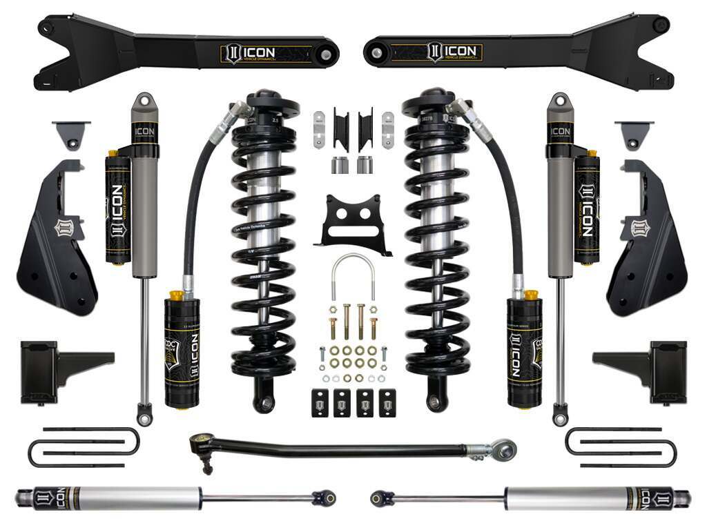 Icon 17-Up Ford F250/F350 4-5.5" Stage 5 Coilover Conversion System W Radius Arm - K63155R