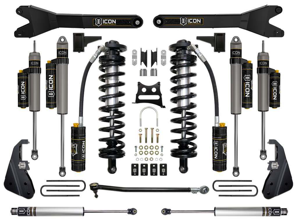 Icon 17-Up Ford F250/F350 4-5.5" Stage 6 Coilover Conversion System W Radius Arm - K63156R