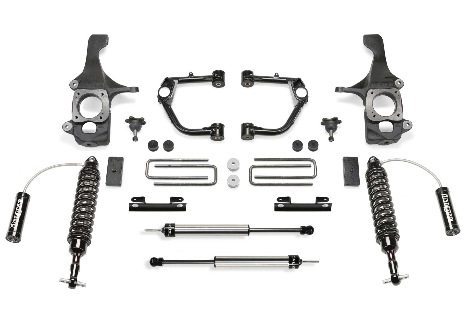 Fabtech 2" Uca Kit W/ Bjs & Dlss 2.5C/O Resi & Rr Dlss 2016-19 Toyota Tundra 4Wd Trd Pro (2016-2019 Tundra) - K7074DL