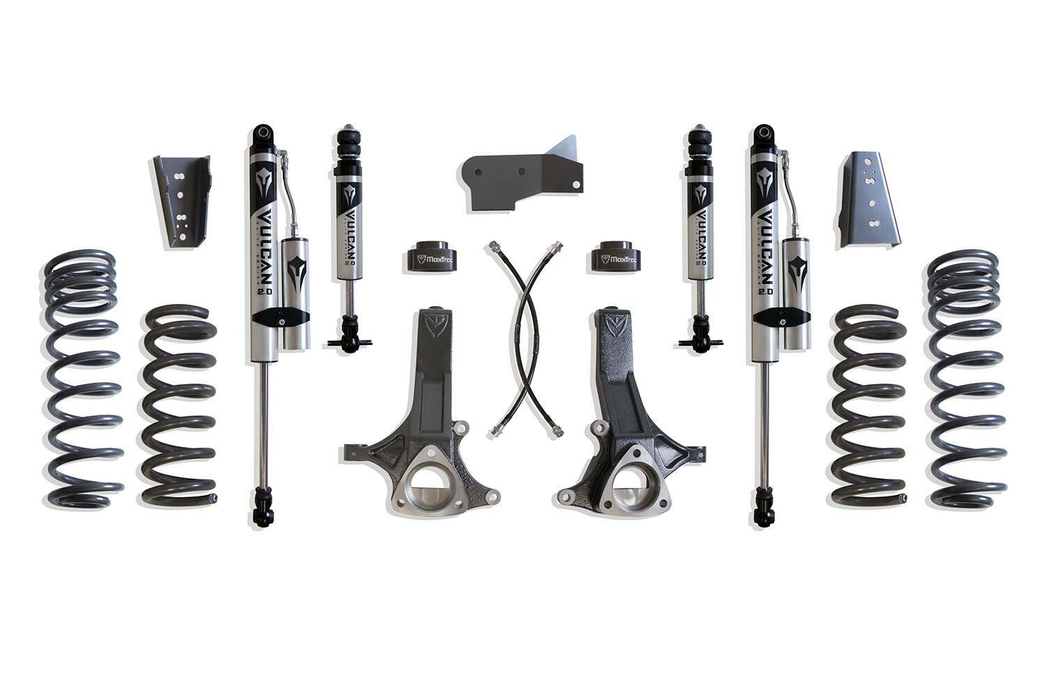 MaxTrac 7" LIFT KIT (VULCAN SERIES SHOCKS FRONT/VULCAN SERIES RESERVOIR SHOCKS REAR, 4.7L) (2009-2023 RAM 1500, RAM 1500 "CLASSIC") - K882470VR