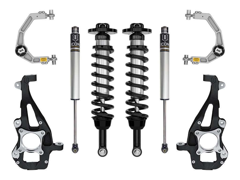 Icon 3.5-4.5in Lift Stage 1 Suspension System With Billet UCA (2021+ F150) - K93141
