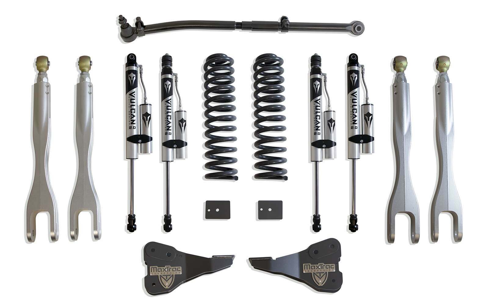 MaxTrac 2.5" LIFT KIT W/ 4-LINKS (VULCAN RESERVOIR SHOCKS) (2017-2023 F-250, F-350) - K943325VRL