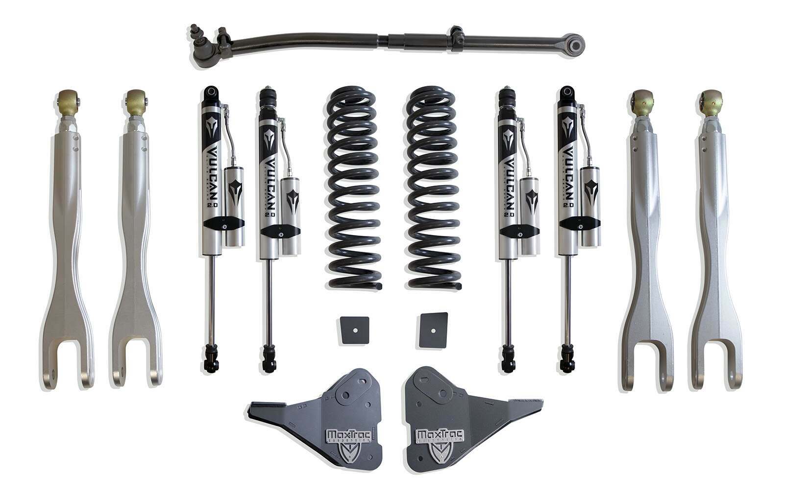 MaxTrac 2.5" LIFT KIT W/ 4-LINKS (VULCAN RESERVOIR SHOCKS) (2023 F-250, F-350) - K944325VRL