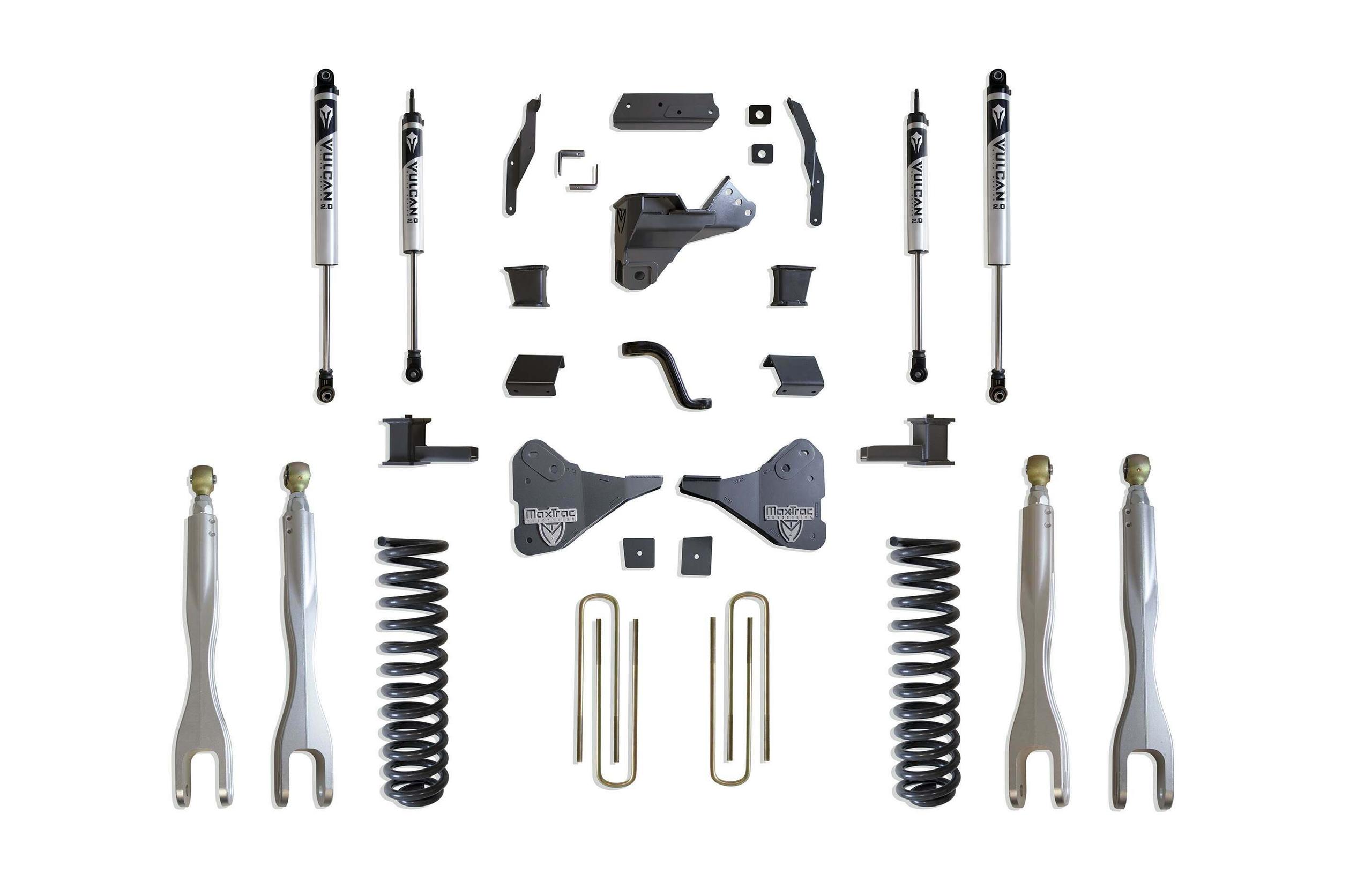 MaxTrac 4" LIFT KIT W/ 4-LINKS (VULCAN SERIES SHOCKS) (2023 F-250, F-350) - K944341VL