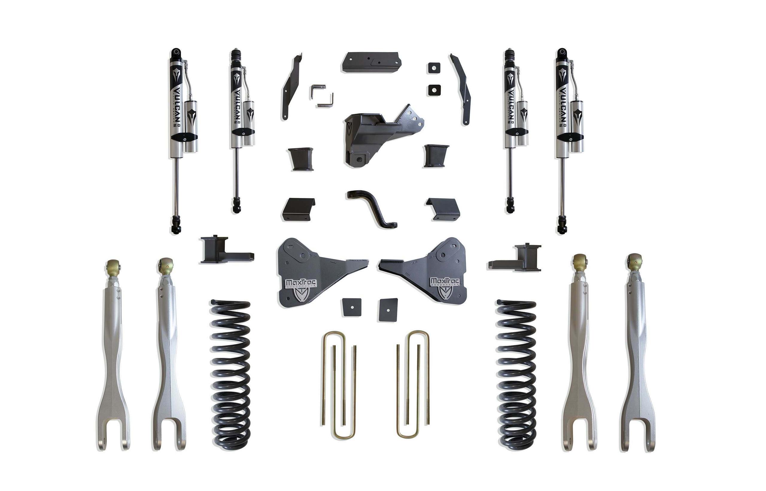 MaxTrac 4" LIFT KIT W/ 4-LINKS (VULCAN SERIES RESERVOIR SHOCKS) (2023 F-250, F-350) - K944341VRL