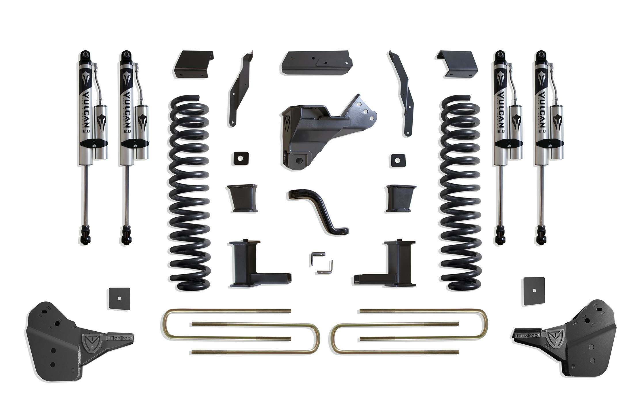MaxTrac 8" LIFT KIT (VULCAN SERIES RESERVOIR SHOCKS) (2023 F-250, F-350) - K944385VR
