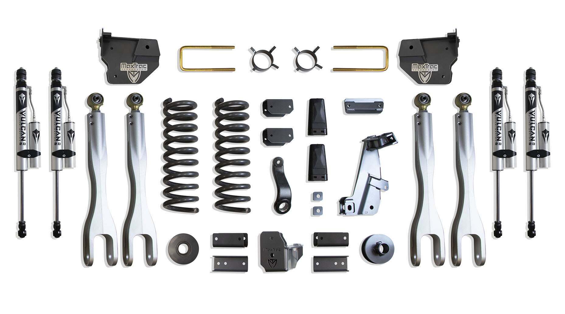 MaxTrac 6" LIFT KIT W/ 4-LINKS (VULCAN RESERVOIR SHOCKS) (2014-2018 RAM 2500) - K947263VRL