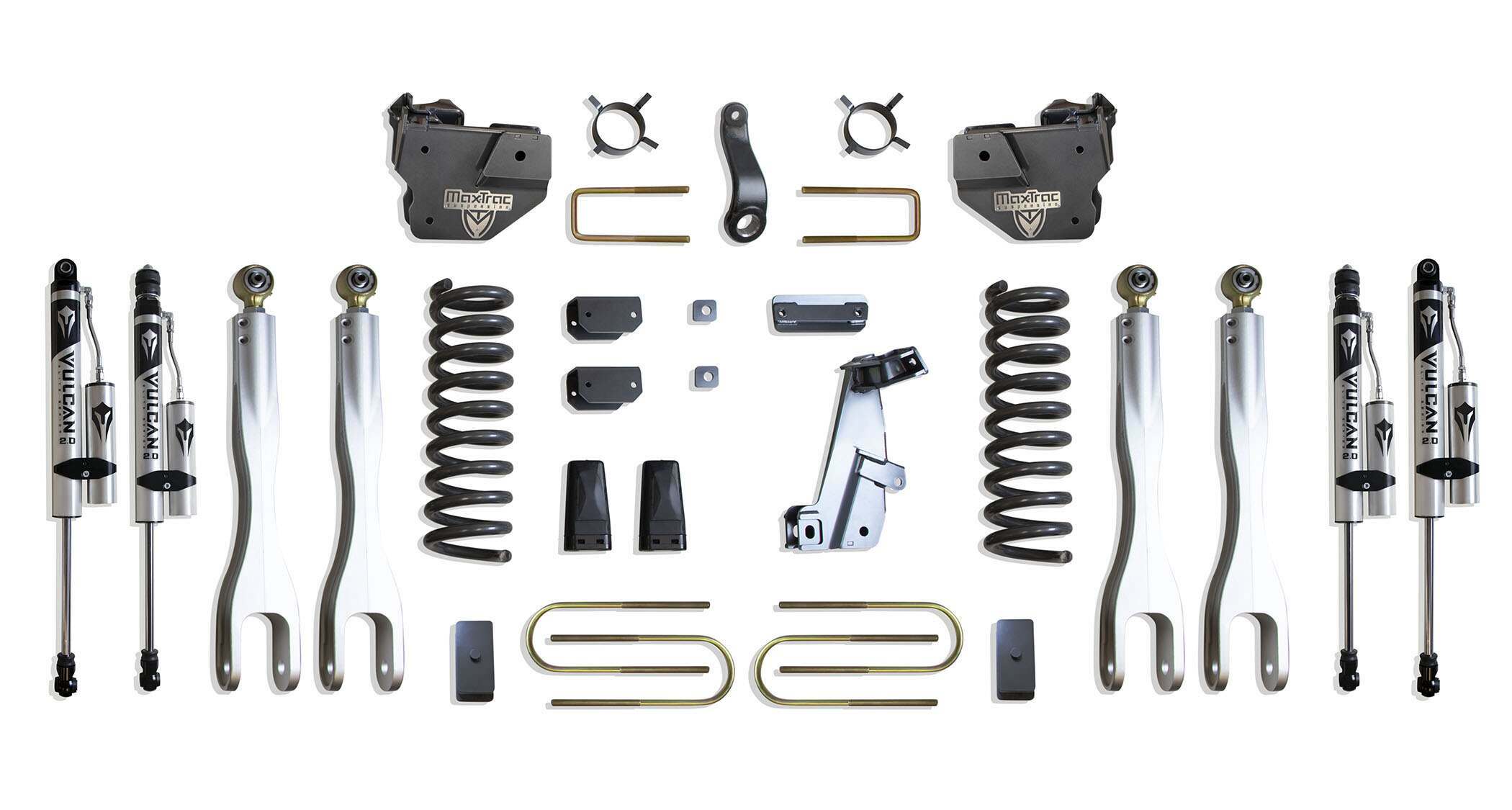 MaxTrac 4" LIFT KIT W/ 4-LINKS (VULCAN RESERVOIR SHOCKS) (2013-2018 RAM 3500) - K947341VRL