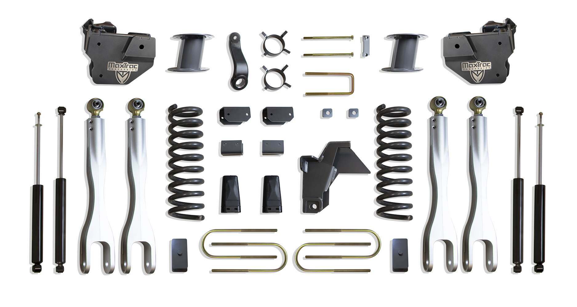 MaxTrac 8" LIFT KIT W/ 4-LINKS (MAX TRAC SHOCKS) (2019-2023 RAM 3500) - K947585LA