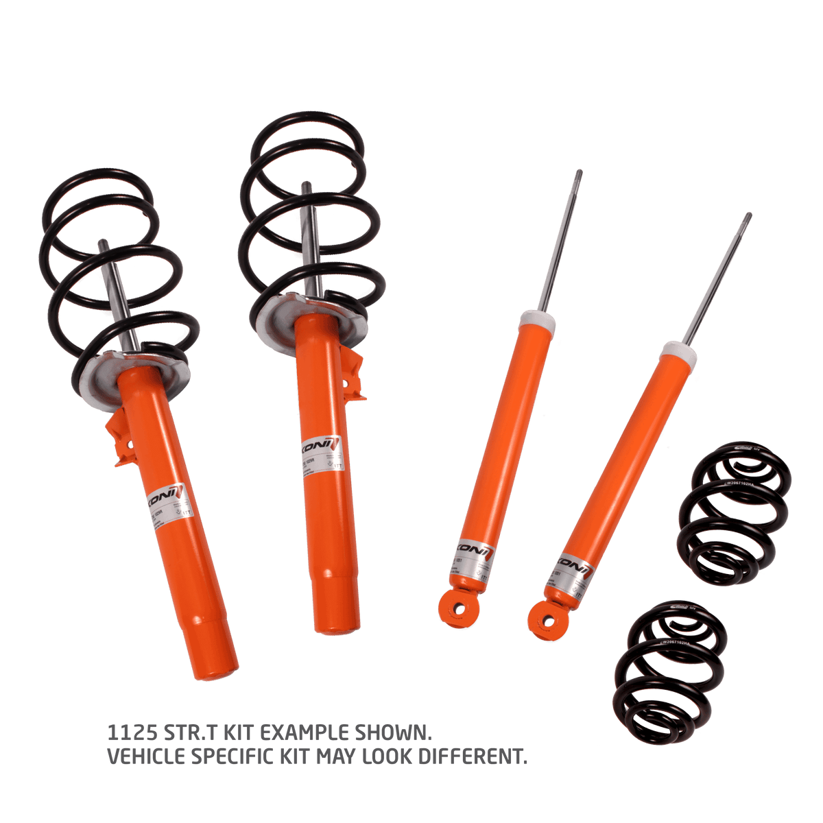 Koni 1125 KONI STR.T/Eibach Kit- 4 STR.T (orange) dampers, 4 Eibach lowering springs (2010-2013 3 Mazdaspeed) - 1125 1041