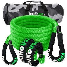 Rhino USA Rhino Usa 7/8" X 30' Kinetic Rope Recovery Kit W/Soft Shackles (Green) - RG-KRKIT78X30-GRN