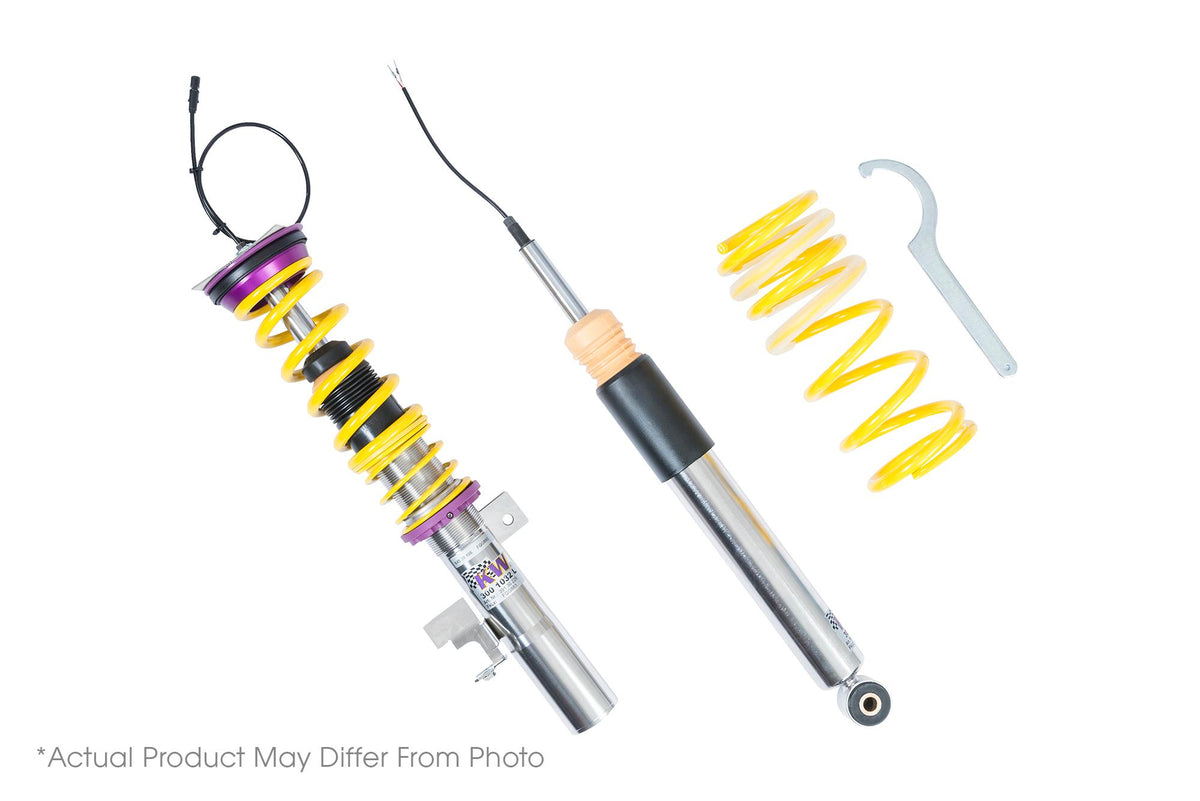 KW Plug &amp - Play Height Adjustable Coilovers with electronic damping control (2022 RS3 Base) - 39010059