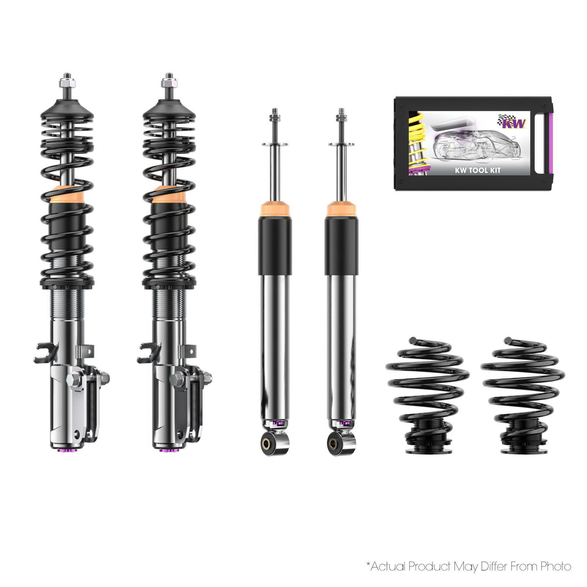 KW Height Adjustable Coilovers With Independent Compression And Rebound Technology - 35241003-B