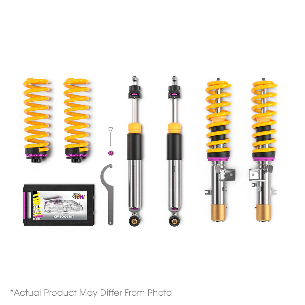 KW Height Adjustable Coilovers with Independent Compression and Rebound Technology (2018-2021 Q5) - 35208100DP